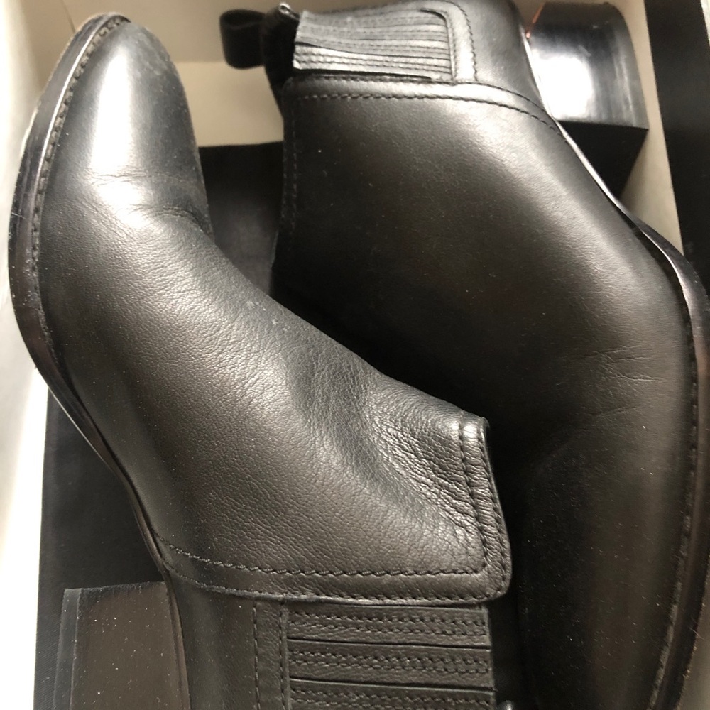 Alexander Wang Kori cut out boot black leather and chrome sz 37 Host Pick!! - Picture 2 of 8